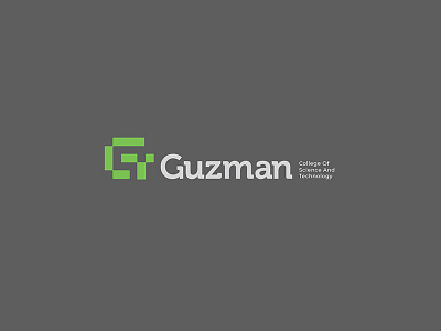 Guzman College of Science and Technology Logo branding design geometric illustration logo logodesign minimal monogram visual identity