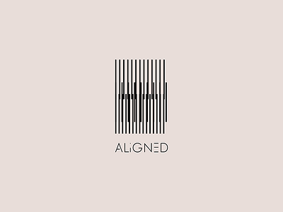 Aligned Logo & Brand Identity abstract branding design geometric graphic design logo logodesign minimal visual identity