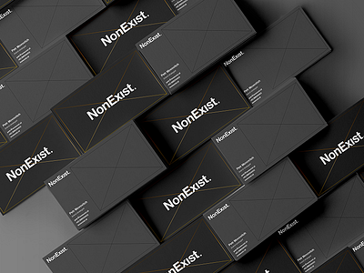 NonExist Brand Identity brand identity branding design geometric graphic design minimal mockup monogram visual identity