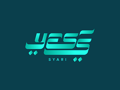 Yess Syari Logo Option branding calligraphy design geometric graphic design logo logodesign logotype typography