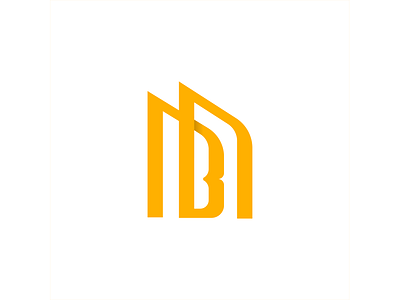 M&B Monogram Logo b branding design geometric graphic design logo logodesign m minimal monogram