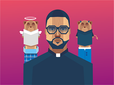 Kanye West Alternative Album cover album colors cover flat illustration kanye west music