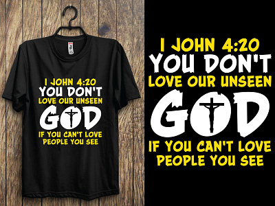 I john 4:20 you don't love our unseen God if you can't love....