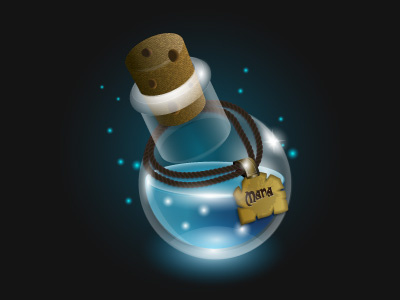 Potion Icon botella bottle fantasy frasco game icon icono illustration ilustracion mana pocion potion