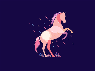 look like a horse background design illustration vector