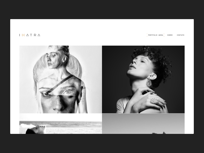 Imatra · Project Navigation website web ux ui photography website photography portfolio photography branding photography minimal interaction design interaction flat design identity branding
