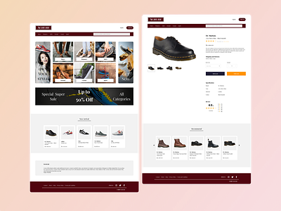 Web Design - Shoe Store