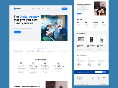 Web Design - Digital Agency company digital agency enterprise landing page product ui user interface visual design web design