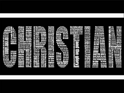 Christian Word typography