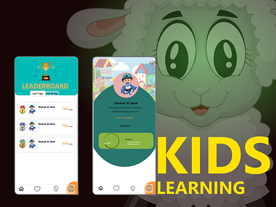 KIDS Learning app branding design icon illustration logo typography ui ux vector