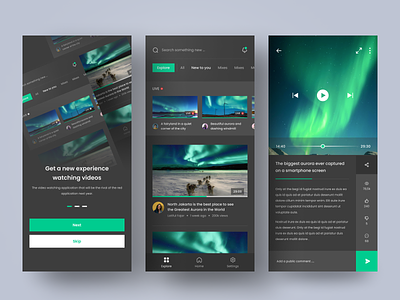 Apps for watching videos app apps design exploration explore streaming streamingapp ui uidaily uiux ux video videoapp web webdesign website