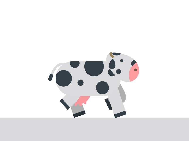 Runing cow