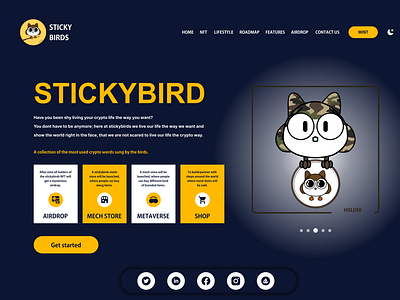 STICKYBIRD LANDING PAGE LIGHT