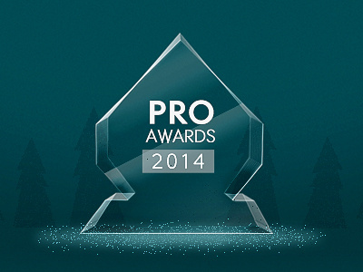 Pro Awards 2014 2014 awards icon illustration pro xmas