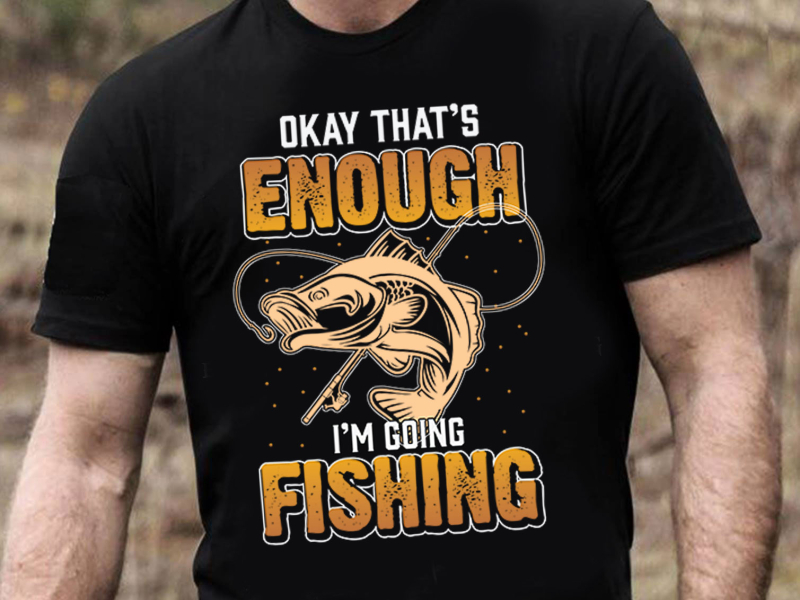 Fishing T-Shirt Design by POD Designer on Dribbble