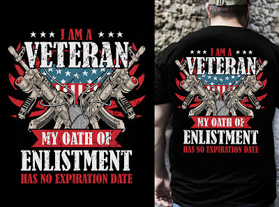 Veteran T-Shirt Design army t shirt army veteran t shirt branding design designer graphic design illustration logo navy t shirt vector veteran t shirt