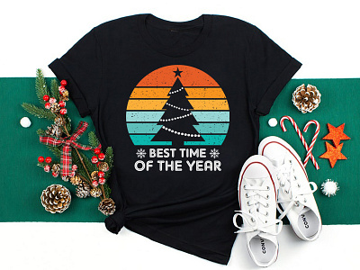 Best Time Of The Year Christmas T-Shirt Design