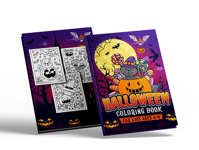 Coloring Book Cover Design For Kdp activity book amazon book design book design coloring book cover design cover design halloween design kdp kdp cover design kdp interior design low content book low content design planner puzzel book