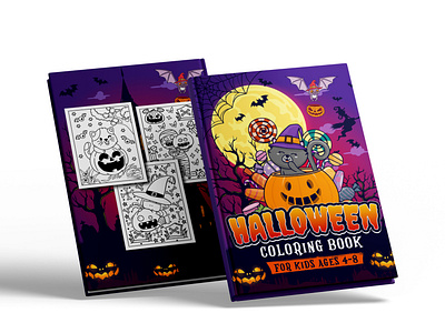 Coloring Book Cover Design For Kdp activity book amazon book design book design coloring book cover design cover design halloween design kdp kdp cover design kdp interior design low content book low content design planner puzzel book