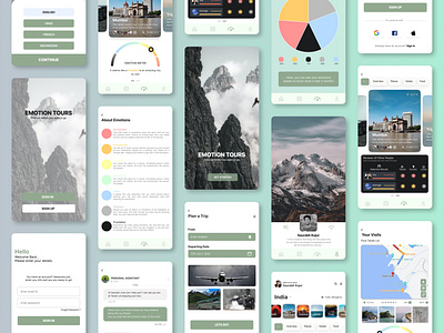 Emotion Tours: A Unique Tourist Service App app app design design figma illustration research typography ui ui design uiux user experince user interface user interface design user research