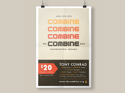Poster for The Combine 2015 the combine