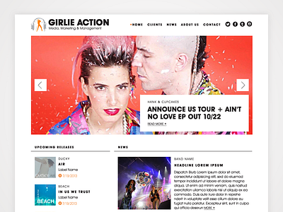 Girlie Action music press public relations storyamp