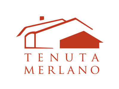 Marchio Merlano hotel logo design logotype mark