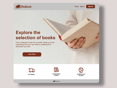 Landing Page Book Store (DailyUI #003)