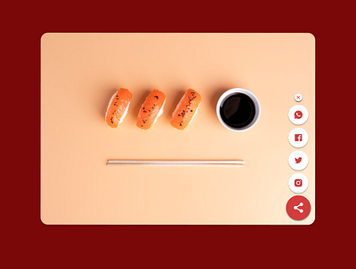 Social Share Button Design (DailyUi #010) app button design figma red social share ui