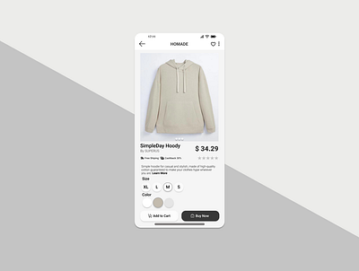 E-Commerce Shop - Single Item (DailyUi #012) dailyui design e comerce figma gray ui