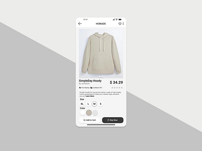 E-Commerce Shop - Single Item (DailyUi #012)