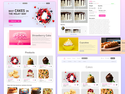 Amazing Bakery Website Design bakery website design branding design ecommerce graphic design mockup online food selling platform ui ux webdesign website website design