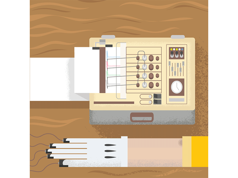 Pinocchio Polygraph illustration illustrator interagage lie detector pinocchio polygraph