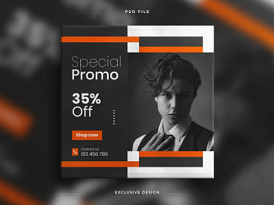Stylish Fashion sale social media post and Instagram banner