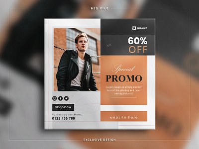 Stylish Fashion sale social media post and Instagram banner banner branding corporate design flyer food graphic design illustration offer