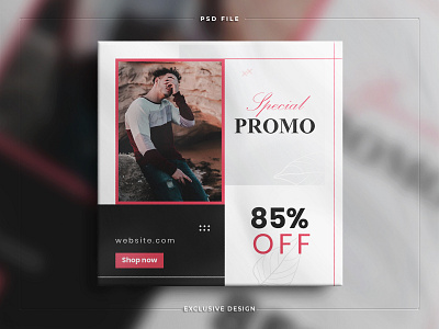 Stylish Fashion sale social media post and Instagram banner