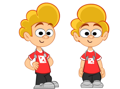 Home Study animation character design illustration