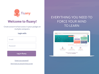Fluany - Login fluany login login screen welcome