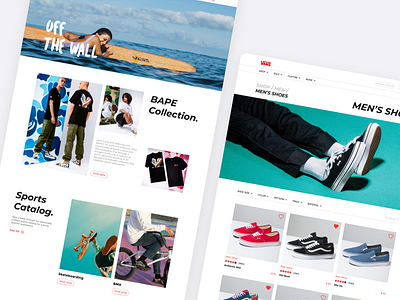 Vans Website Redesign Concept