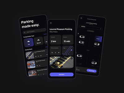 Parking Mobile App Design