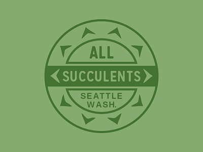 All Succulents Logo Development — Final logo logo design seattle succulent succulents