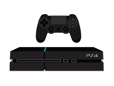 PS4 and Controller console controller illustration playstation playstation 4