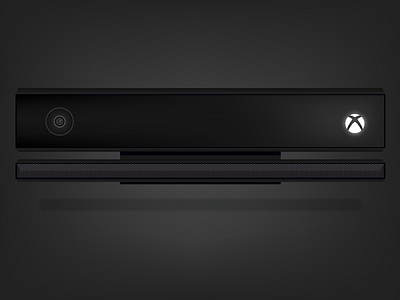Xbox One Kinect Illustration 3d cad illustration kinect one vector xbox
