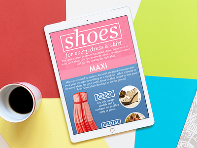 zulily Shoes for Every Dress & Skirt Infographic apparel clothing infographic layout shoes zulily