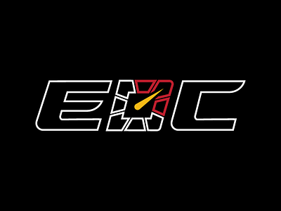 Exotic Drive Club - EDC car club illustration logo tachometer