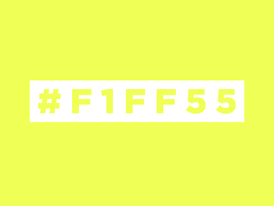 #FIFF55 neon neon green neon hexcode neon yellow obnoxious safety green safety yellow