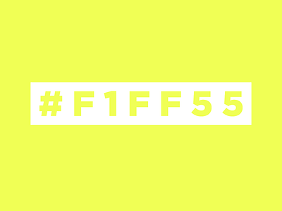 #F1FF55
