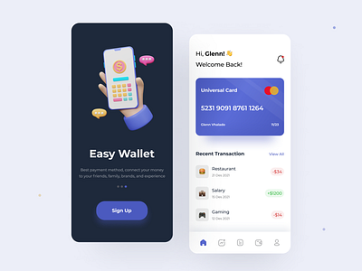 Finance App app design ui ux