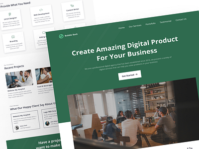 Bubble Bash - Digital Agency Web Design design ui ux