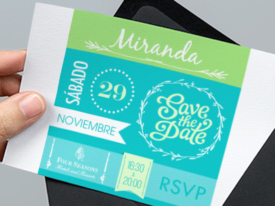 E-card invitation "Save the date"